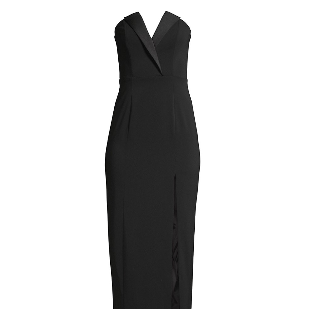 Jay Godfrey Sylvia Tuxedo Lapel Column Dress